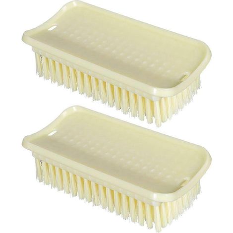 Ce lot de deux brosses à linge et brosses de nettoyage de vêtements à poils souples est facile à utiliser. (1/5)