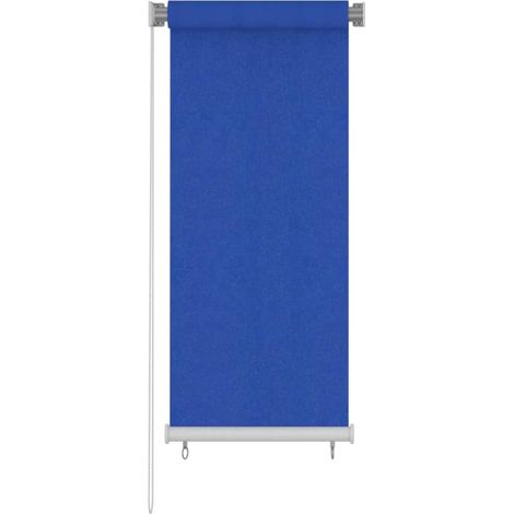 Store enrouleur extérieur vertical pare-soleil anti-UV en HDPE bleu 65 x 140 cm - PANGIVO (1/5)