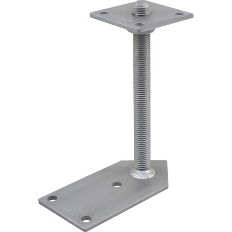 PITZL Pfostenträger Typ 11013.6200 Eck ZiNiP beschichtet mit Gewindestange