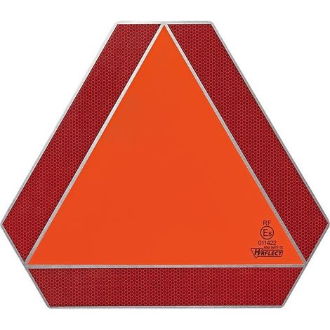Heckwarnschild aluminium langsam fahrendes fahrzeug (1/4)
