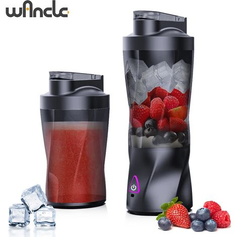 (Noir) Extracteur de jus électrique portable, mixeur à fruits frais, 700 ml, multifonctionnel (1/5)