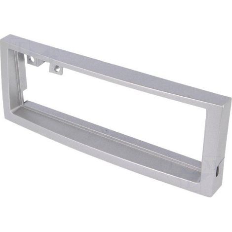Facade autoradio FA168B compatible avec Citroen C5 04-08 Peugeot 407 04-10 1Din - Argent Clair