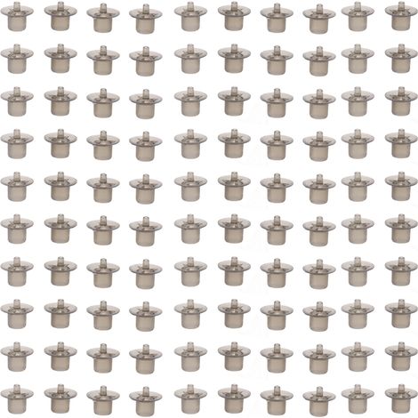 Lot de 100 gobelets d'élevage pour reine en plastique pour apiculture, couleur grise, environ 19x19x16mm (1/5)