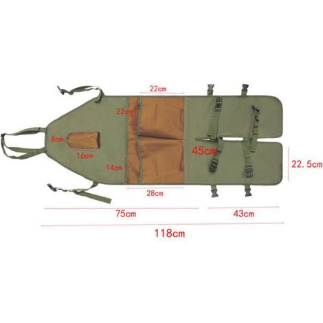 Tablier De Jardinage - Oxford 600D - 118 X 45 Cm - Multiple Poches Pour Outils - 1 Piece (1/5)