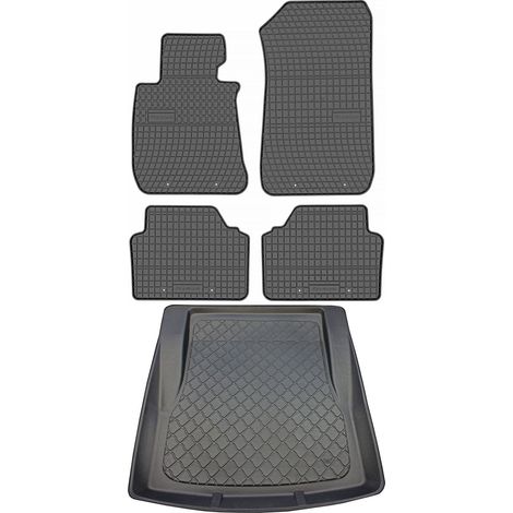 Juego de alfombrillas de goma para coche y alfombrilla para maletero para BMW Serie 3 E90 Sedán (marzo de 2005 a diciembre de 2011). (1/5)