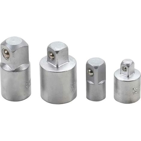 REDUCTEUR / AUGMENTATEUR / ADAPTATEUR CARRE 1/4-3/8-1/2 JEU DE 4