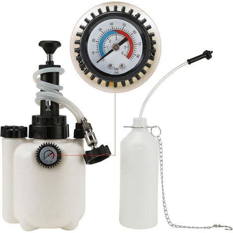 3L Car Brake Bleeder, Brake Fluid Bleeder, with E20 Adapter, Operating Pressure 10-30 PSI, Brake Bleeder (1/4)