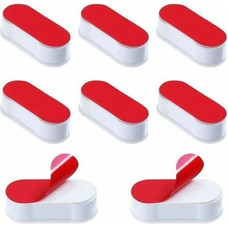 Tampons Abattant WC 8 Pièces Patins pour Abattant de Toilette (1/4)