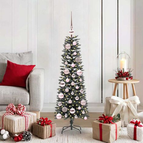 Künstlicher Weihnachtsbaum mit 150 LEDs mit Ständer Grün 120 cm