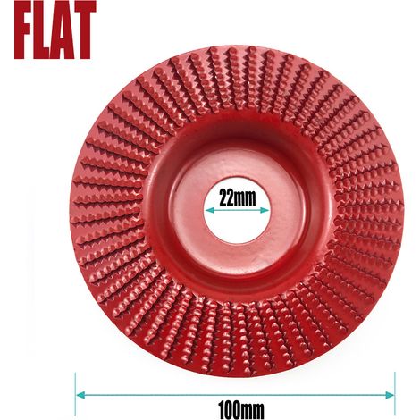 Diamètre intérieur du plan 22 rouge Disque à meuler pour meuleuse d'angle, disque à meuler plat, disque à meuler biseauté, meule, outil de bricolage pour le travail du bois (1/5)