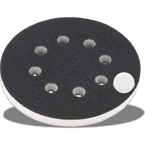 Softauflage 125mm 8-Loch aus Schaum (weich) zum schleifen von Rundungen, Soft Pad für Schleifteller, Polierteller, Schleifpapier Klett (1/5)