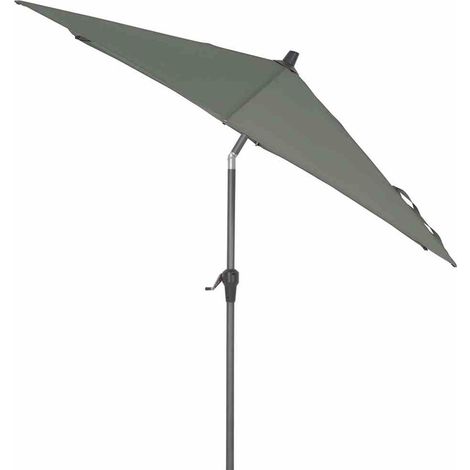 Avio Mittelstockschirm anthrazit/olive Ø 250cm Gestell Alu anthrazit, Streben Stahl, Bezug 100% Polyester, 220g/m² olive, Lichtschutzfaktor UPF 50+ (1/5)