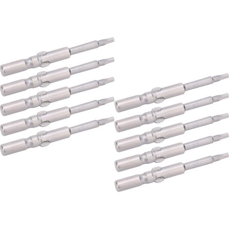 10 Stück magnetische Schraubendreherbits aus S2-Legierungsstahl, gehärtet, Sechskant-Innensechskant-Hardwareteile (1/5)