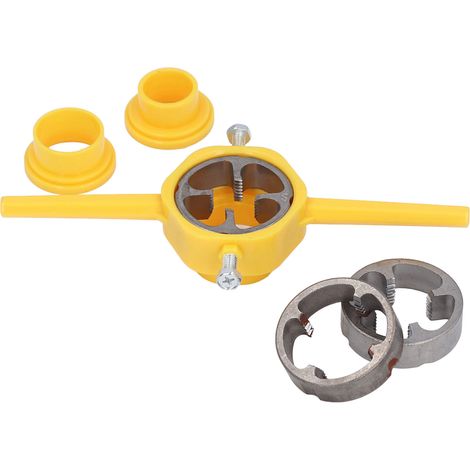 Ensemble de 6 outils de filetage pour tuyaux PVC, avec filières NPT 1/2 po, 3/4 po et 1 po (1/5)