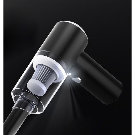 Aspirateur balai sans fil 120W, 2 en 1 sec et humide, puissant 6000PA, portable pour voiture et maison, noir (1/4)
