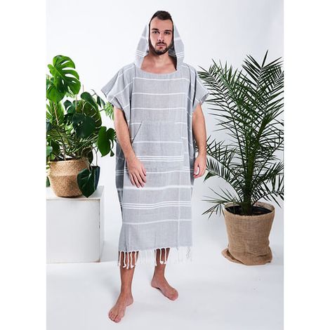 Poncho hammam hombre 100% algodón natural Yeye (1/5)