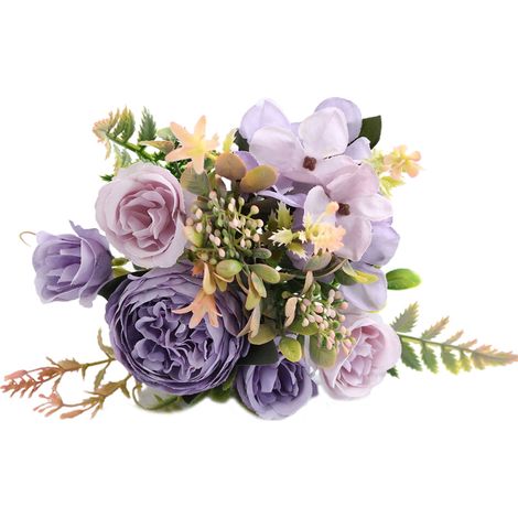 Fleur Artificielle Pivoine - Tige Longue 32 cm - Résistante Aux UV Et À L'Eau - Centre De Table Décoratif - 1 Pièce (1/5)