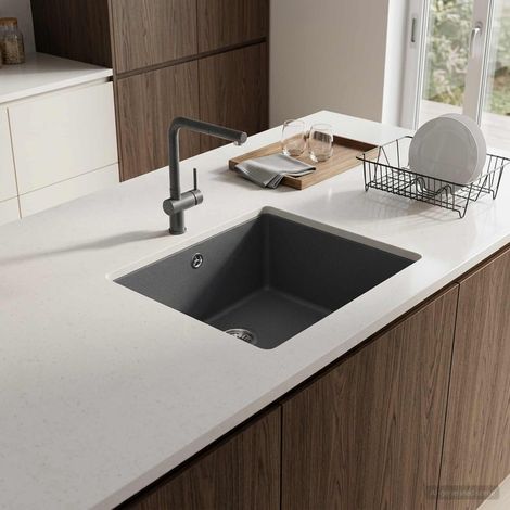 vidaXL Lavello da cucina a vasca singola Granito 42 x 46 x 31 cm