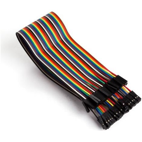 Whadda WPA415 Jumper-Kabel  [40x Drahtbrücken-Buchse - 40x Drahtbrücken-Buchse] 30.00 cm Bunt (1/3)