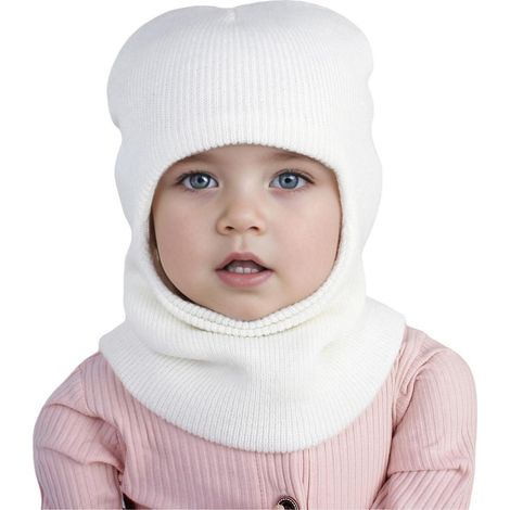 Kinder Schlupfmütze mit Schal, warm, winddicht, für Mädchen & Jungen (1/5)
