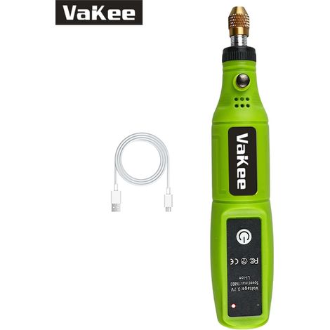 (Vert 1) Mini perceuse rechargeable USB, outil rotatif, mini polisseuse