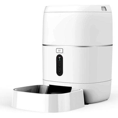 Automatischer Futterautomat für Katzen und Hunde (6 Liter), intelligent, mit Sprachaufzeichnung und 1080p-HD-Kamera