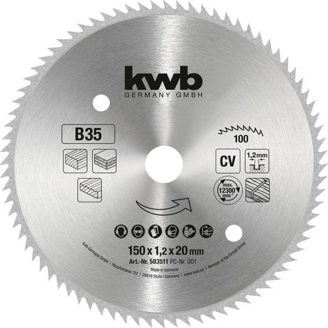 KWB Kreissägeblatt für Handkreissägen ø 150 mm - 583511 (1/3)