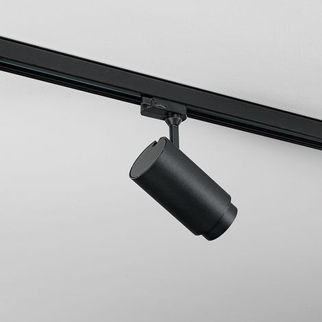 Faretto Cilindrico Per Binario Metallo Nero Led 30W 4000K (1/3)