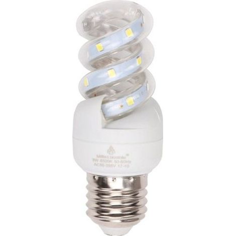 TRADE SHOP - Lampadina Led E27 11w 1045lm Tortiglione Vortice Spirale Luce Fredda Naturale Calda - -Bianco Naturale      -