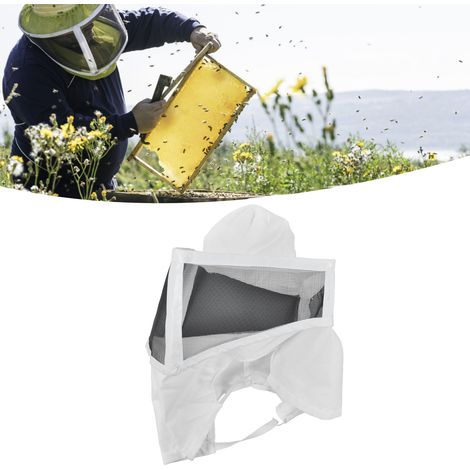 Chapeau d'Apiculteur Respirant à Bords Blancs - Design Contracté pour Randonnée et Chasse