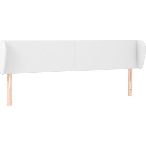 Maison Exclusive - Kopfteil mit Ohren Weiß 183x23x78/88 cm Kunstl