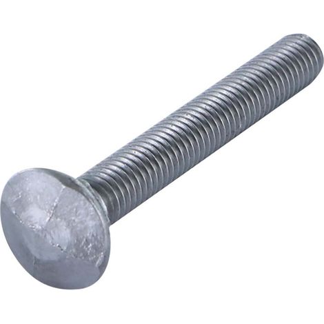 TRCC JAPY tête ronde collet carré Tête DIAMANT M8X50 Acier zingué noir-1 pièce
