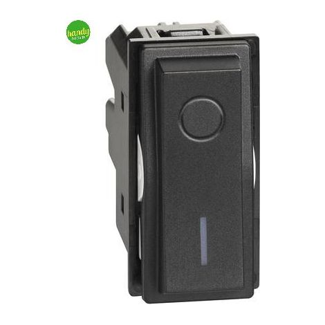 Interruttore bipolare Bticino living now 2p 16 a 230 v nero