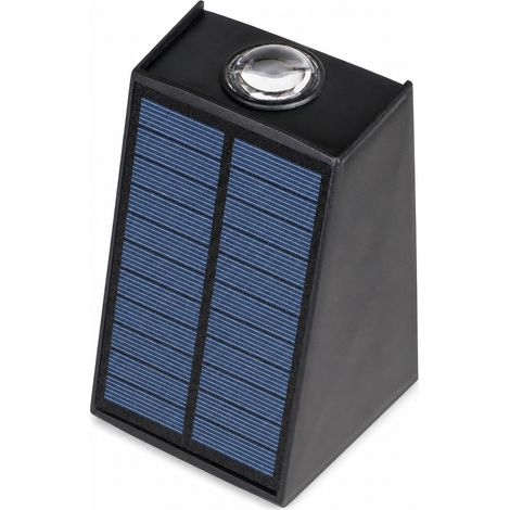 Applique Murale Solaire Extérieure 2 LED, Lumière Jaune 2 Modes, Étanche pour Jardin (1/5)