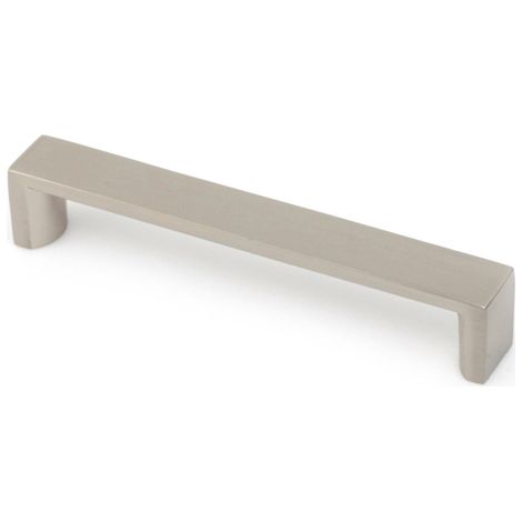 Asa de aluminio con acabado níquel satinado, dimensiones:266x19x25mm y entrepuntos:256mm -