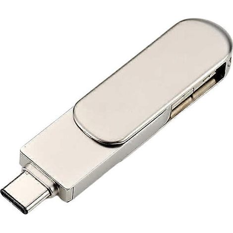 Clé USB 32/64/128 Go, Mini Flash Drive Portable, Mémoire Stick 3 en 1, U Disk 64 Go pour PC et ordinateur portable
