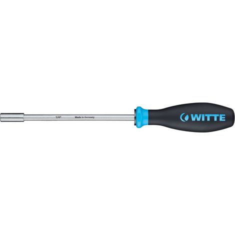 Destornillador portapuntas WITTE magnético, 1/4" y 100 mm de longitud. (1/6)