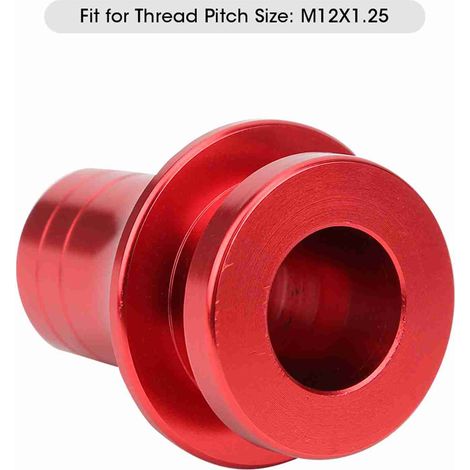 M12 x 1,25 Aluminium-Schaltknauf-Montageringadapter, rot, Subaru-kompatibel (1/5)