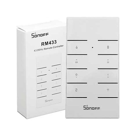 Télécommande sans fil à 8 touches 433 MHz sans socle SONOFF RM433 (1/4)