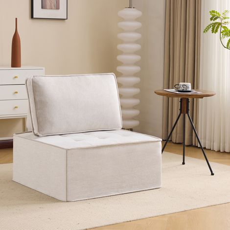 canape modulaire compact beige sans montage OKMYHOME