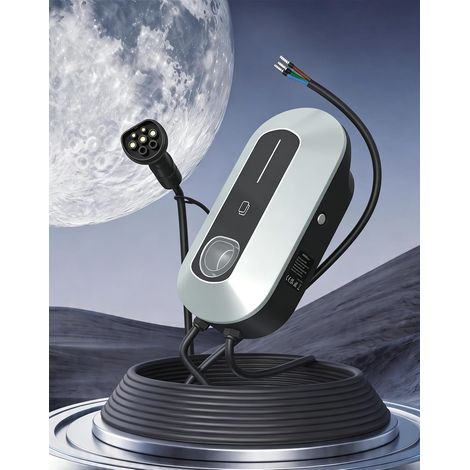YODOLLA 7kW Wall Mounted EV Charger, 32A Single Phase Mode 3 Type 2 Tethered Charging Station (1/5)