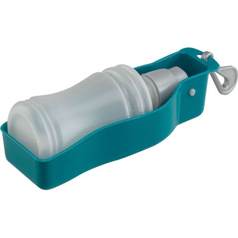 Abreuvoir de voyage Gourde de voyage pour chiens et chats . Variante PA 5505 - Misure: 19.5 x 6.7 x h 6.2 cm - 0.25 L - Bleu (1/2)