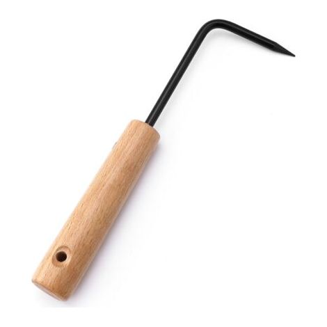 Désherbeur Manuel de Jardin avec Manche en Bois, Outil de Jardinage pour Bonsaï et Mauvaises Herbes, Crochet Cultivateur pour Extérieur (1/5)