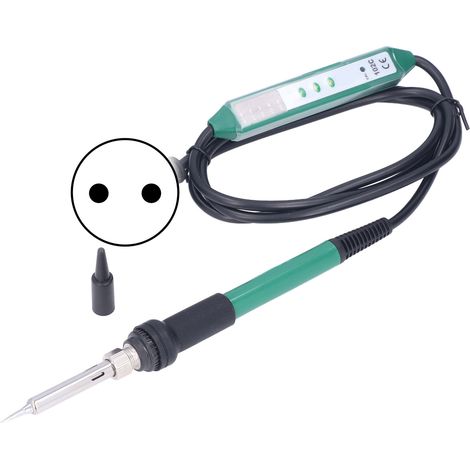 Fer à souder électrique réglable température contrôlée portable pointe fine outil de soudure BST‑102CEU prise AC220V (1/5)
