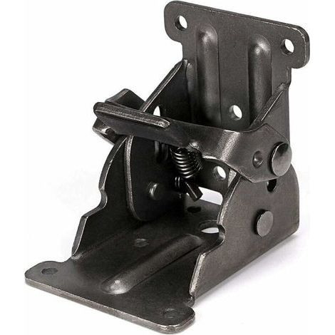 1 Pcs Charnière Pliable Autobloquante 90, Support Pliant, Verrouillage Extension Table Support d'Étagère Pliable en Tôle d'Acier pour Table de Travail (1/5)