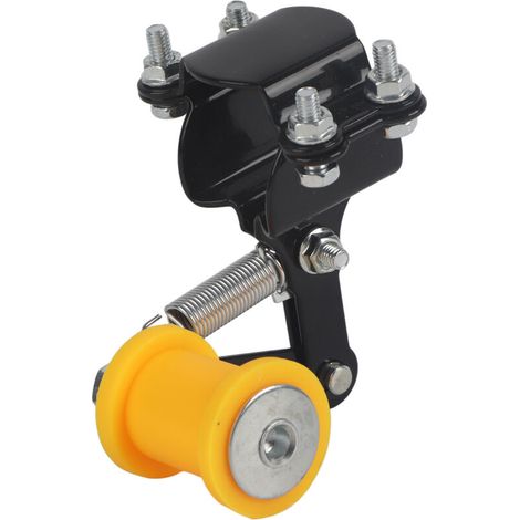 Jeffergarden Tendeur de chaîne à visser, à rouleau, pour moto modifiée, accessoires universels, noir-DOU