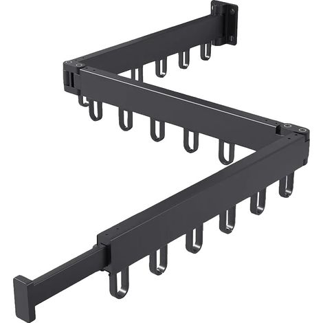 Tendedero de ropa plegable de pared, ES 18 ganchos (1/2)