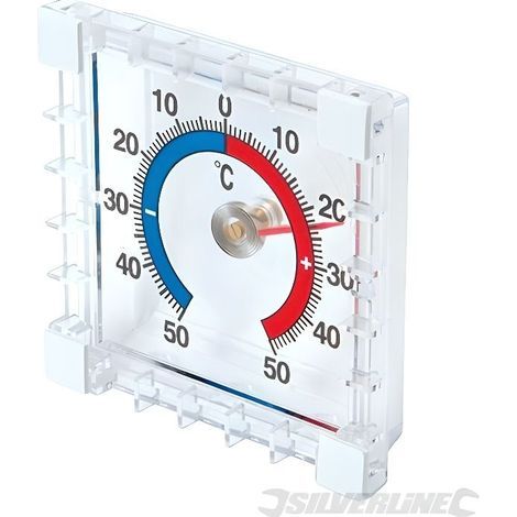 Thermomètre intérieur/extérieur à coller