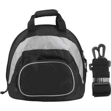 Multifunktionale, wasserdichte Schultertasche für Motorradhelm, Rucksack, Reisegepäck (grau-schwarz) (1/5)