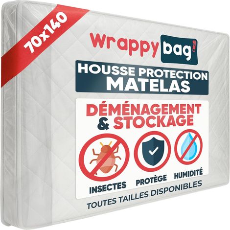 Housse Plastique Matelas - Protection Demenagement 70x140 (1/5)